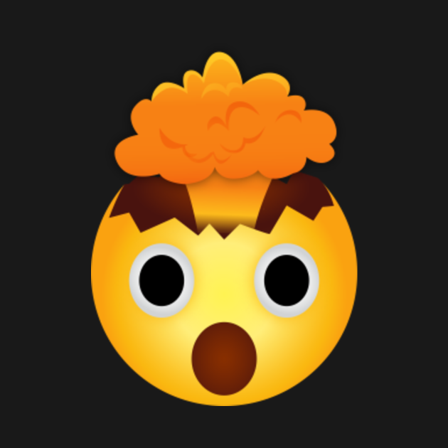 Exploding Head Emoji, Mind Blown emoji Youtooz Collectibles