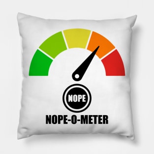 Meter Series - NOPE-O-METER 2 - Nope Icons - Gauge Level 4 - NOPE - 4A Pillow