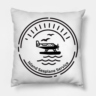 Seaplane Seal with Seagulls Pillow