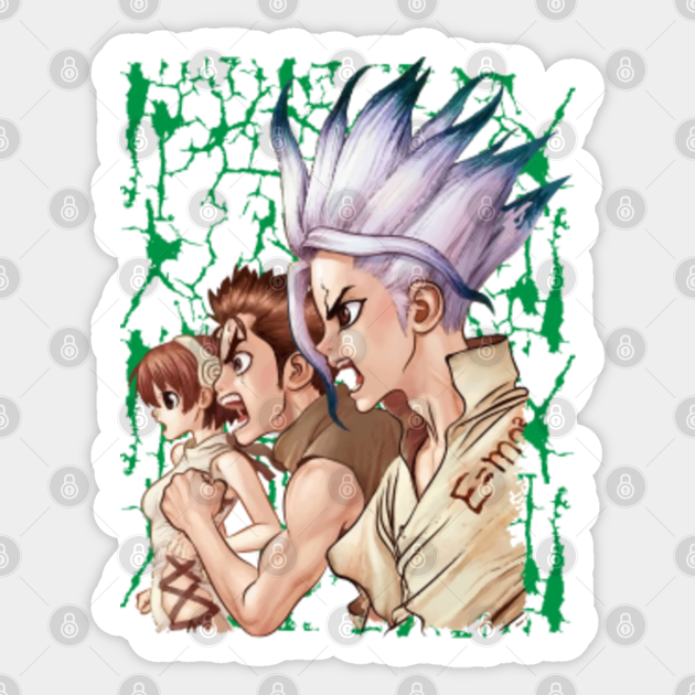 Dr Stone 02 Dr Stone Sticker Teepublic