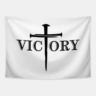 VICTORY W/ NAILS CROSS Tapestry