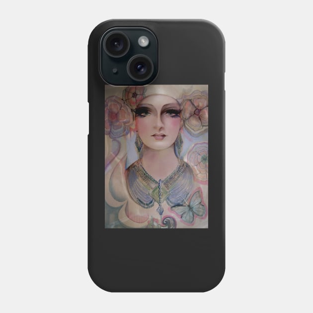 art poster seventies fashion vogue model Phone Case by jacquline8689