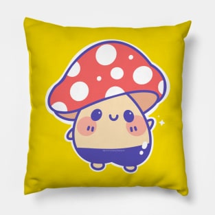 kawaii mushroom Pillow