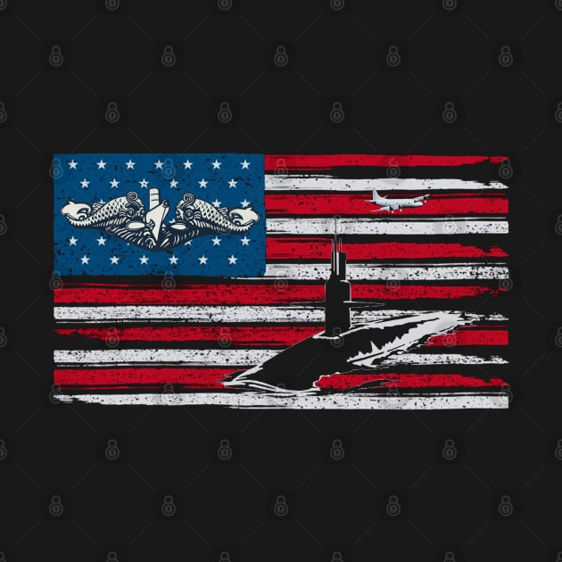 Mens US Military Submarine Veteran American Submariner - Gift for Veterans Day 4th of July or Patriotic Memorial Day by Oscar N Sims