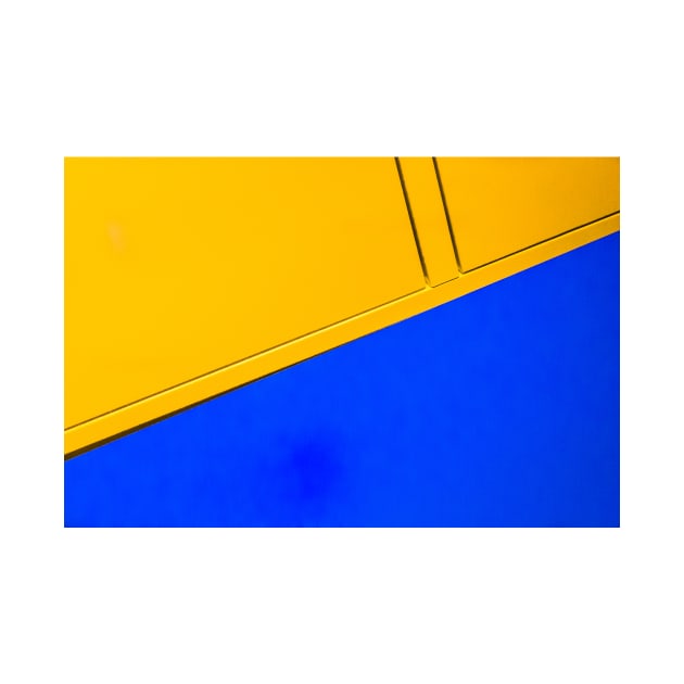 Abstract in blue and yellow by thadz