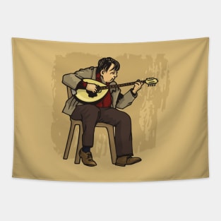 Bouzouki Performer Casual Dressed Tapestry