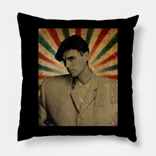 David Byrne  - Photo Retro Vintage Aesthetic Pillow