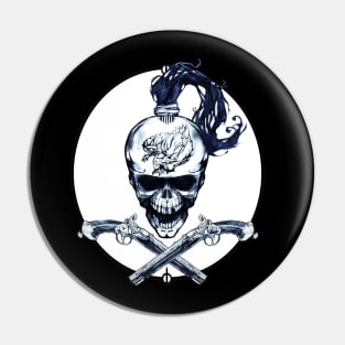 Pirate Skull and Crossed Pistols Pin