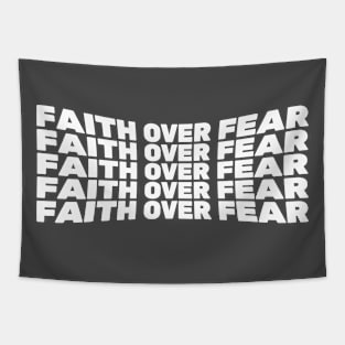 Bible Verse Psalm 56:3 "Faith Over Fear" Tapestry