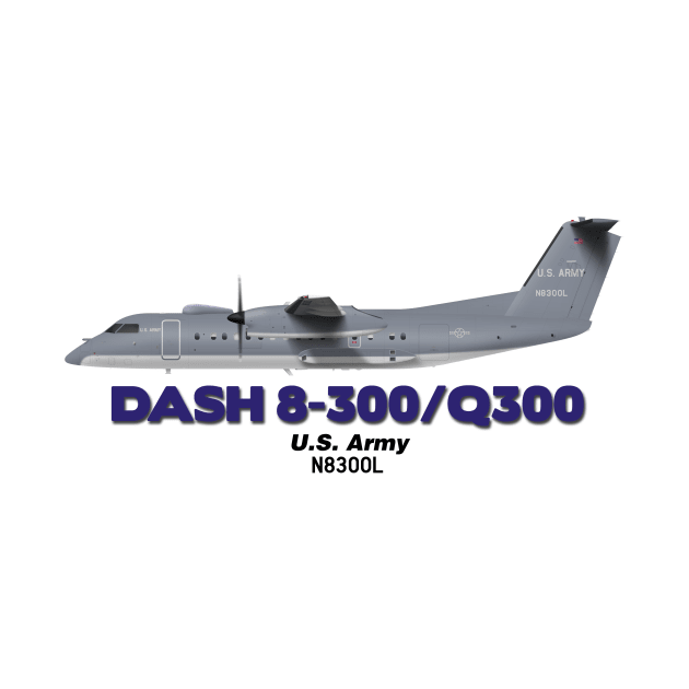 DeHavilland Canada Dash 8-300/Q300 - U,S, Army by TheArtofFlying