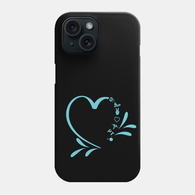 Physical Therapy Heart , PT Gifts Phone Case by MoodPalace