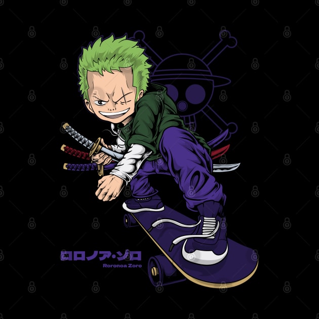 Roronoa Zoro skate by Wagum Std