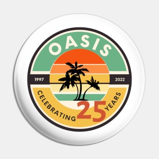 Oasis 25th Anniversary Logo (2) Pin