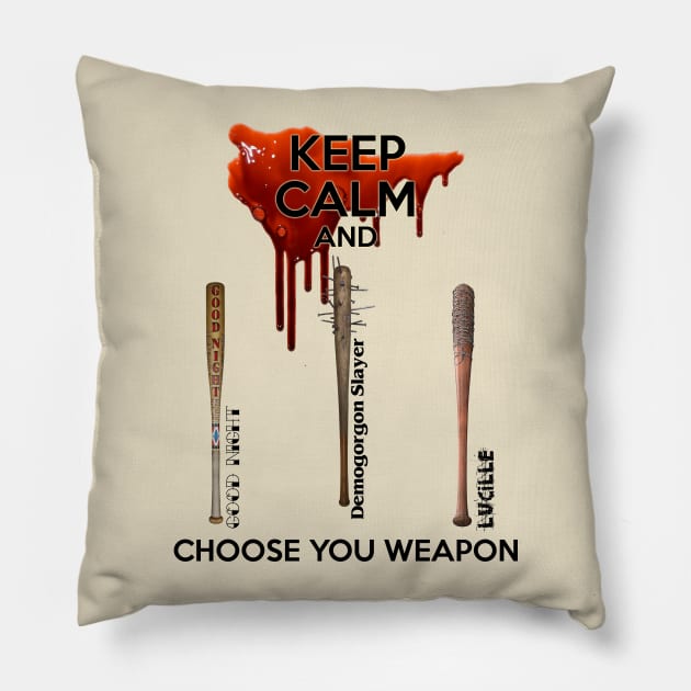 Choose your weapon Pillow by RedSheep