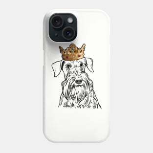 Cesky Terrier Dog King Queen Wearing Crown Phone Case