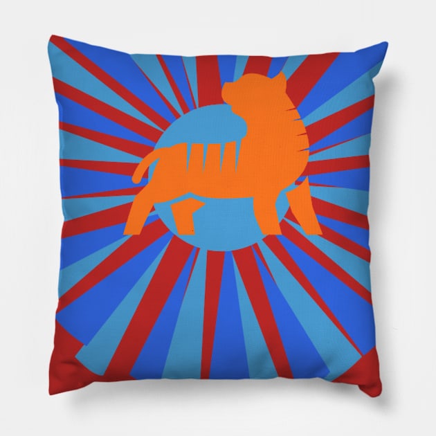 Tiger River Run Pillow by RadioHarambe