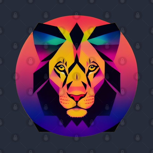 Low Poly Lion by Spazashop Designs