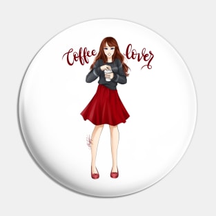 Coffee Girl Pin