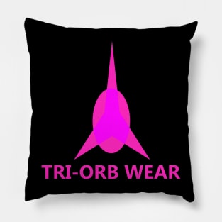 TRI-ORB WEAR PINK SMALLER FORM LOGO WITH FIT LOGO Pillow