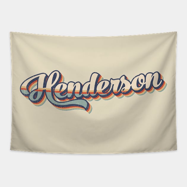 Henderson // Retro Vintage Style Tapestry by Stacy Peters Art