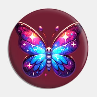 Blue and Pink Butterfly Lover Pin