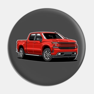 Silverado Truck 1500 (Red) Pin