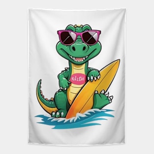 Croc Surfer Tapestry