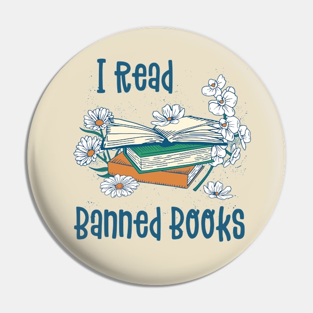 I Read Banned Books Pin by TeeTopiaNovelty