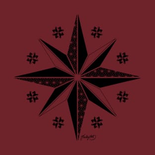 Star of Fëanor (black) T-Shirt