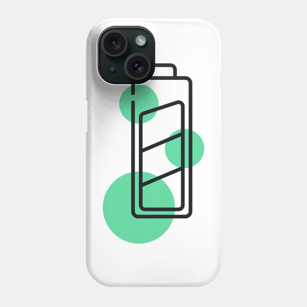 battery Phone Case by LetteremanStudio