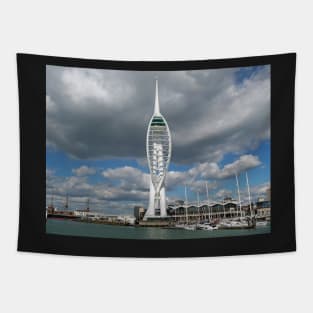 Portsmouth Harbour boat tour view Spinnaker Tower Tapestry