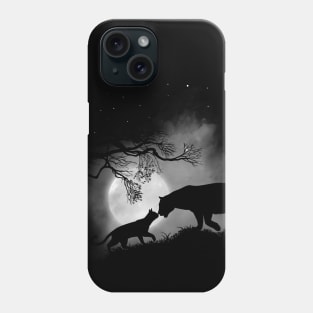 Cat & Panther Phone Case