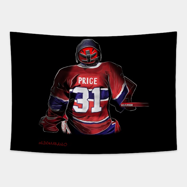 Home Goalie Tapestry by aldomarano