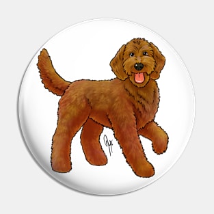 Dog - Goldendoodle - Red Pin