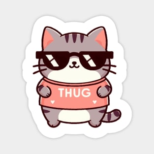 Thug cat Life Magnet