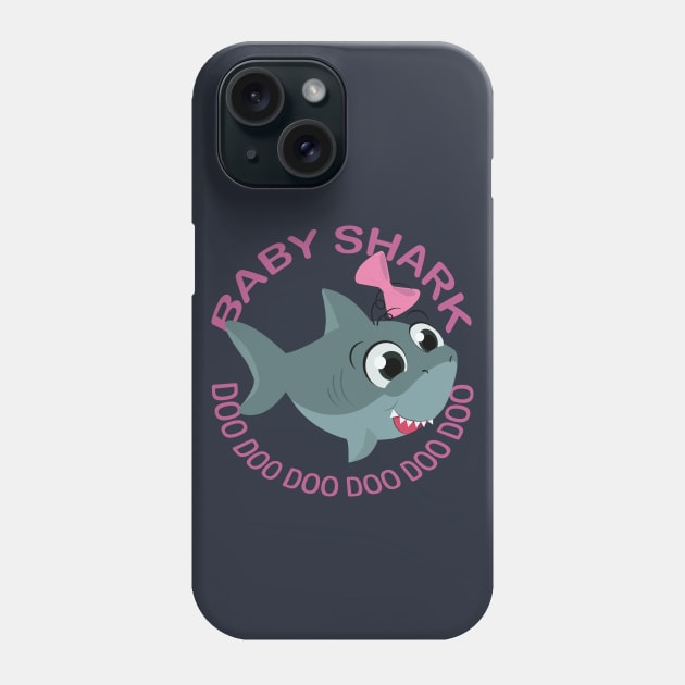 Baby Sharky Shark Phone Case by Nori