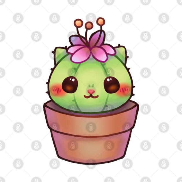 Cat Cactus by Riacchie Illustrations