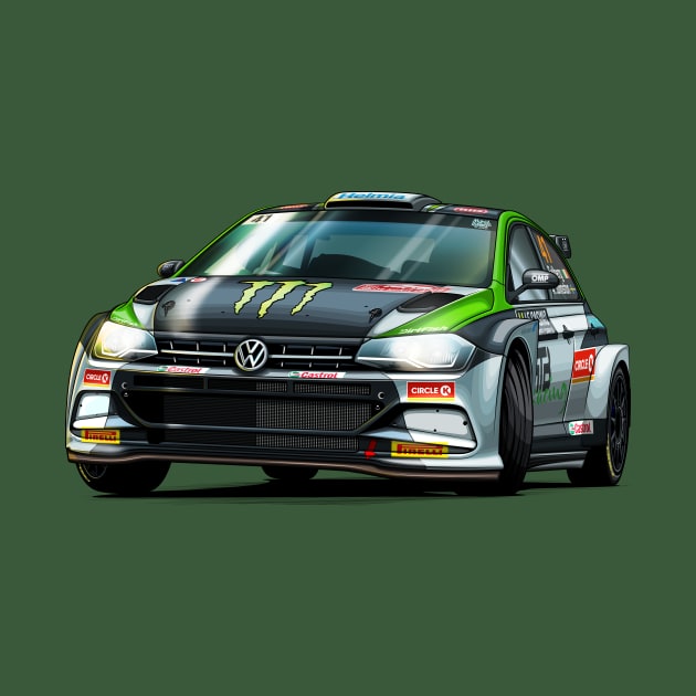 Oliver Solberg R5 Rally Car by Mario Ramos Rally Art