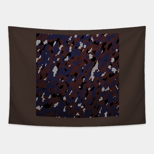 Camouflage - Brown And Purple Sliver Tapestry by Tshirtstory