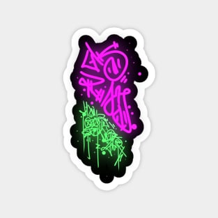 Neon Graffiti / Tag Magnet