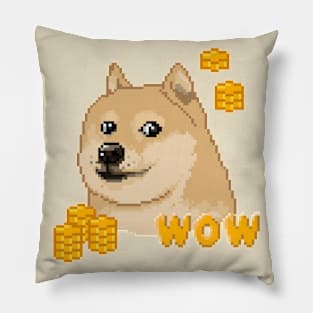 Doge Coin Much wow Pillow