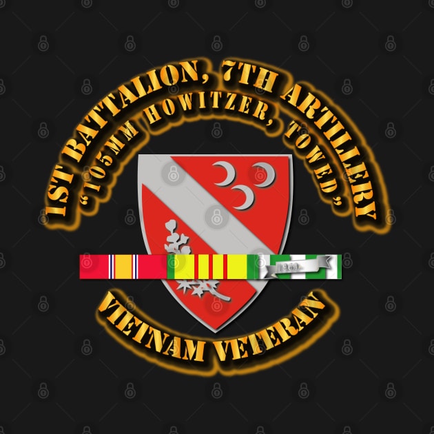 1st Battalion, 7th Artillery (105mm Howitzer, Towed) with SVC Ribbon by twix123844