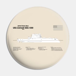 USS Zumwalt DDG-1000 Destroyer ship plans - SBDpng Pin