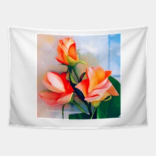 Roses in the Window Tapestry