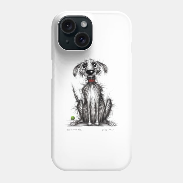 Ollie the dog Phone Case by Keith Mills