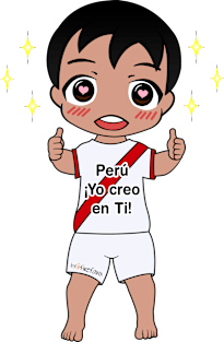 Peruvian Chibi Team Support Magnet