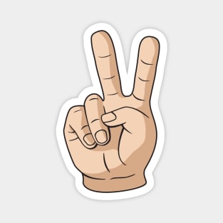 Peace Sign Hand Magnet