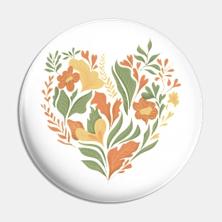 Cottage Wildflowers Pin