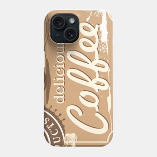 Vintage Coffee stamp design Phone Case