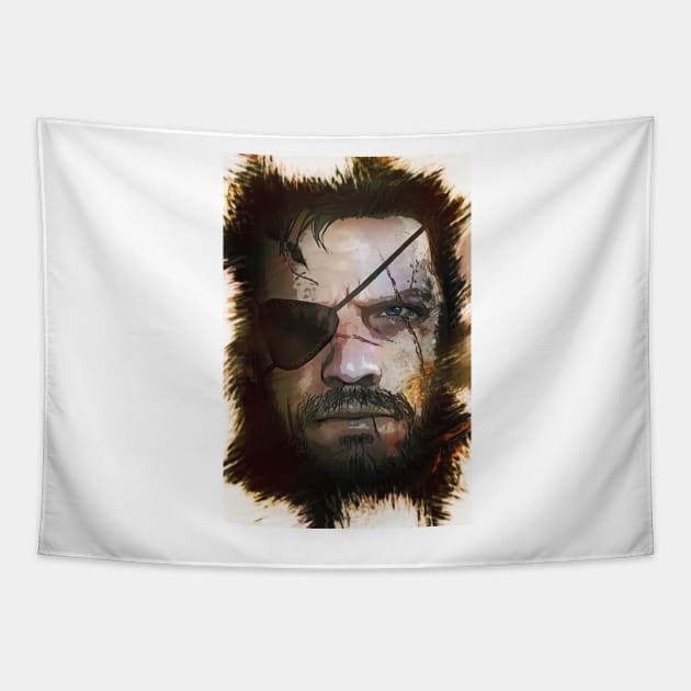 Venom Snake - Big Boss [METAL GEAR SOLID] Tapestry by Naumovski